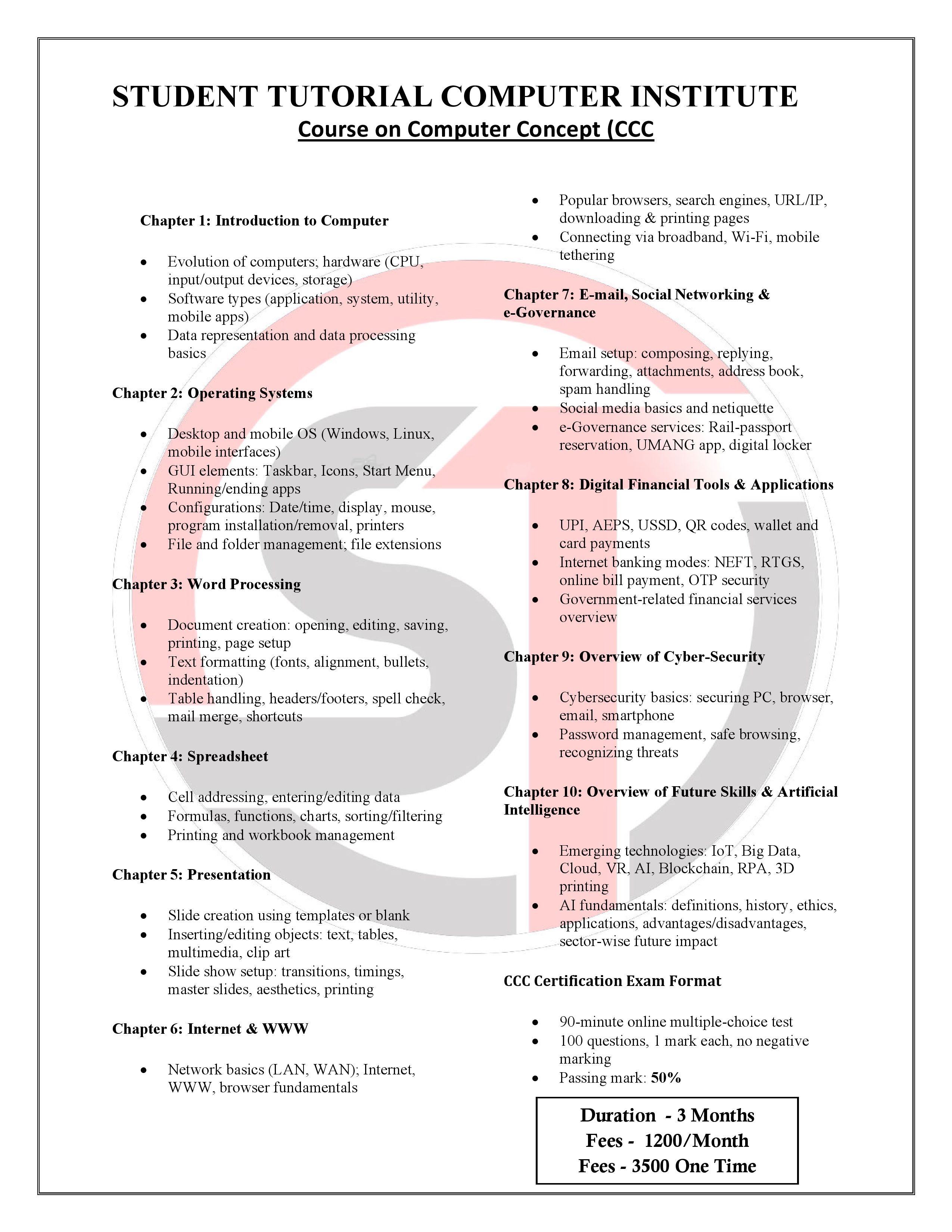 CCC Syllabus